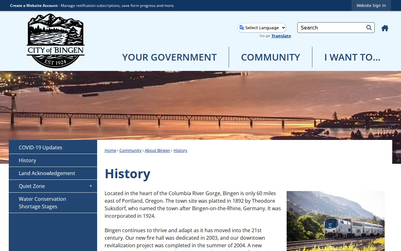 Bingen history source for local criminal records context