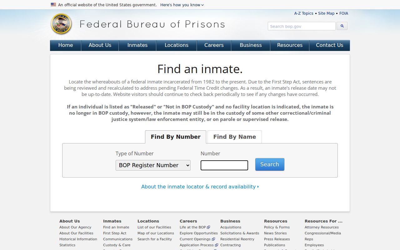 Klickitat County arrest history federal BOP inmate locator