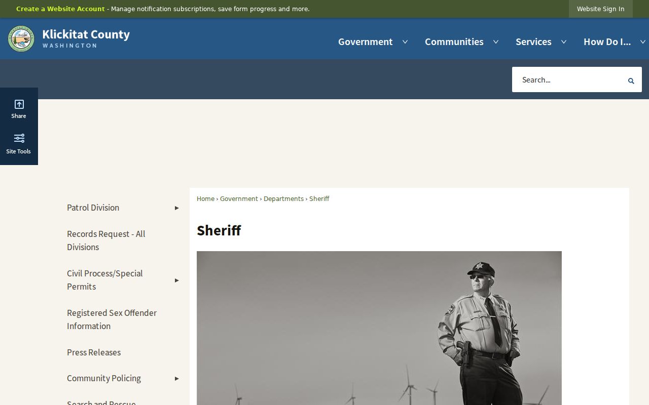 Klickitat County criminal records sheriff office contacts