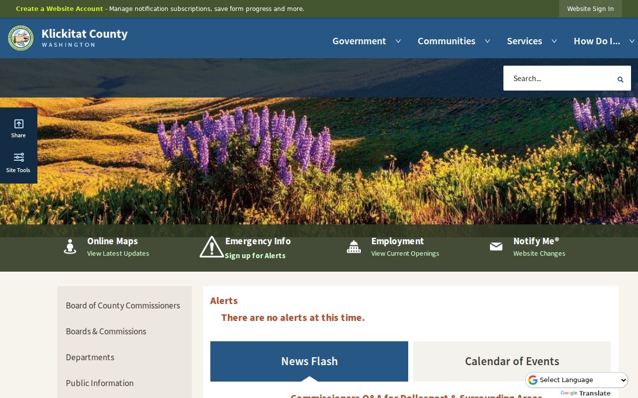 Klickitat County criminal history department directory